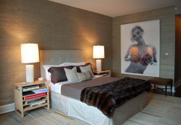 Papel de parede com serigrafia - uma obra de arte em um interior. Design exclusivo de seda 125+ Photo