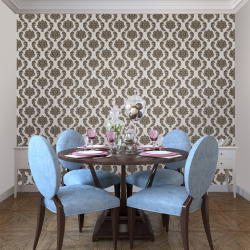 Papel de parede com serigrafia - uma obra de arte em um interior. Design exclusivo de seda 125+ Photo