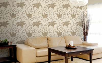 Papel de parede com serigrafia - uma obra de arte em um interior. Design exclusivo de seda 125+ Photo