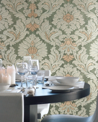 Papel de parede com serigrafia - uma obra de arte em um interior. Design exclusivo de seda 125+ Photo