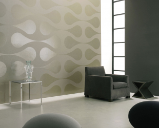 Papel de parede com serigrafia - uma obra de arte em um interior. Design exclusivo de seda 125+ Photo