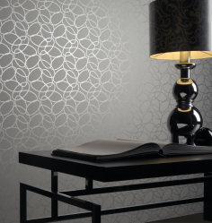 Papel de parede com serigrafia - uma obra de arte em um interior. Design exclusivo de seda 125+ Photo