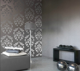 Papel de parede com serigrafia - uma obra de arte em um interior. Design exclusivo de seda 125+ Photo