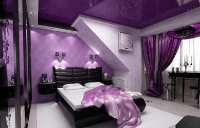 Papel de parede cor lilás na concepção da sala de estar, quarto e outros quartos. Combinações e combinações bem sucedidas (mais de 90 fotos)