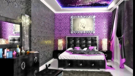 Papel de parede cor lilás na concepção da sala de estar, quarto e outros quartos. Combinações e combinações bem sucedidas (mais de 90 fotos)
