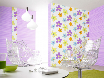 Papel de parede cor lilás na concepção da sala de estar, quarto e outros quartos. Combinações e combinações bem sucedidas (mais de 90 fotos)