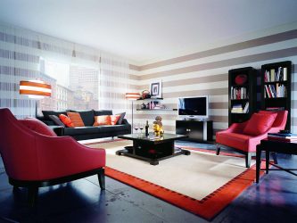 Papéis de parede bonitos na sala de estar: mais de 150 fotos de interiores. Idéias modernas de combinar