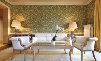 Papéis de parede bonitos na sala de estar: mais de 150 fotos de interiores. Idéias modernas de combinar
