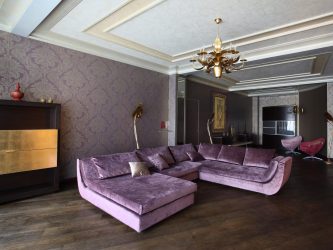 Papéis de parede bonitos na sala de estar: mais de 150 fotos de interiores. Idéias modernas de combinar