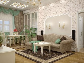 Papéis de parede bonitos na sala de estar: mais de 150 fotos de interiores. Idéias modernas de combinar