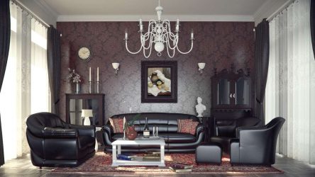Papéis de parede bonitos na sala de estar: mais de 150 fotos de interiores. Idéias modernas de combinar