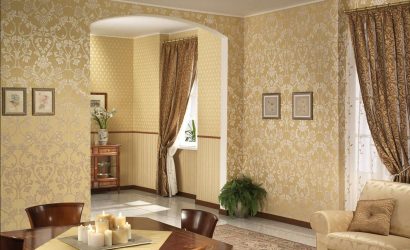 Papéis de parede bonitos na sala de estar: mais de 150 fotos de interiores. Idéias modernas de combinar
