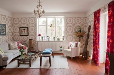 Papéis de parede bonitos na sala de estar: mais de 150 fotos de interiores. Idéias modernas de combinar