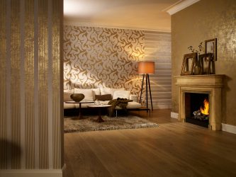 Papéis de parede bonitos na sala de estar: mais de 150 fotos de interiores. Idéias modernas de combinar