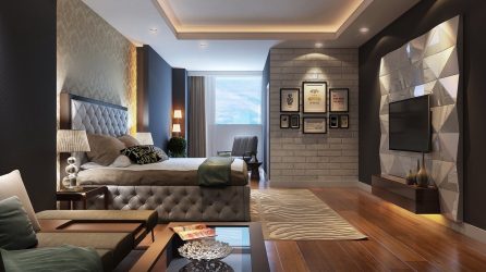 Combinação de papel de parede de quarto: mais de 240 fotos de combinações de interiores bonitas