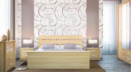 Combinação de papel de parede de quarto: mais de 240 fotos de combinações de interiores bonitas