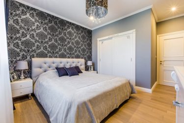 Combinação de papel de parede de quarto: mais de 240 fotos de combinações de interiores bonitas