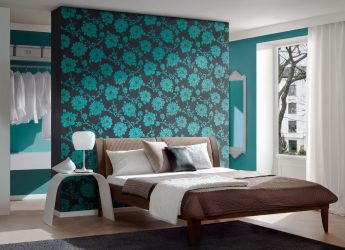 Combinação de papel de parede de quarto: mais de 240 fotos de combinações de interiores bonitas
