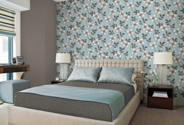 Combinação de papel de parede de quarto: mais de 240 fotos de combinações de interiores bonitas