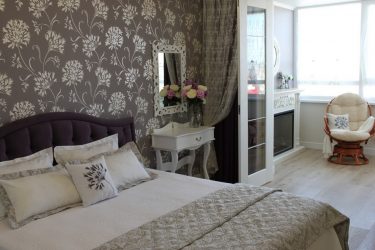 Combinação de papel de parede de quarto: mais de 240 fotos de combinações de interiores bonitas