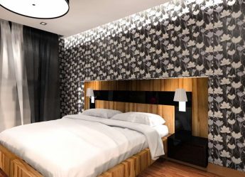 Combinação de papel de parede de quarto: mais de 240 fotos de combinações de interiores bonitas