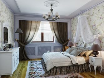 Combinação de papel de parede de quarto: mais de 240 fotos de combinações de interiores bonitas