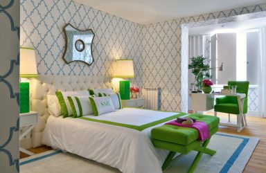 Combinação de papel de parede de quarto: mais de 240 fotos de combinações de interiores bonitas