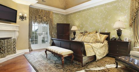 Combinação de papel de parede de quarto: mais de 240 fotos de combinações de interiores bonitas