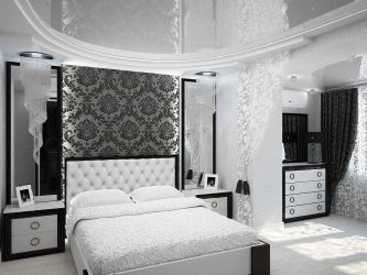 Combinação de papel de parede de quarto: mais de 240 fotos de combinações de interiores bonitas