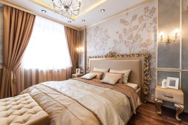 Combinação de papel de parede de quarto: mais de 240 fotos de combinações de interiores bonitas
