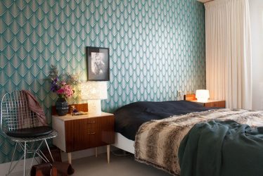 Combinação de papel de parede de quarto: mais de 240 fotos de combinações de interiores bonitas