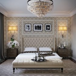 Combinação de papel de parede de quarto: mais de 240 fotos de combinações de interiores bonitas
