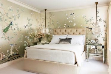 Combinação de papel de parede de quarto: mais de 240 fotos de combinações de interiores bonitas