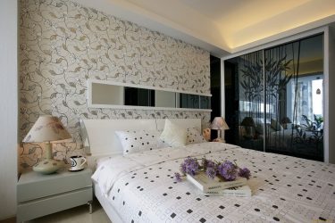 Combinação de papel de parede de quarto: mais de 240 fotos de combinações de interiores bonitas