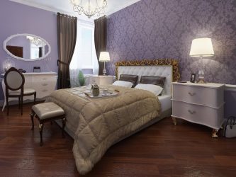 Combinação de papel de parede de quarto: mais de 240 fotos de combinações de interiores bonitas