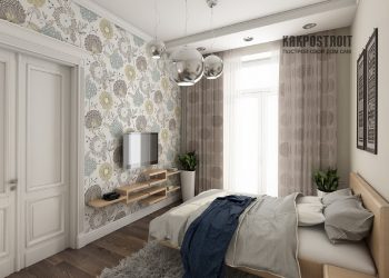Combinação de papel de parede de quarto: mais de 240 fotos de combinações de interiores bonitas