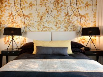 Combinação de papel de parede de quarto: mais de 240 fotos de combinações de interiores bonitas