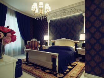 Combinação de papel de parede de quarto: mais de 240 fotos de combinações de interiores bonitas