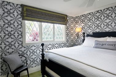 Combinação de papel de parede de quarto: mais de 240 fotos de combinações de interiores bonitas