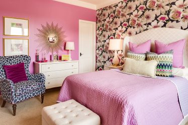 Combinação de papel de parede de quarto: mais de 240 fotos de combinações de interiores bonitas
