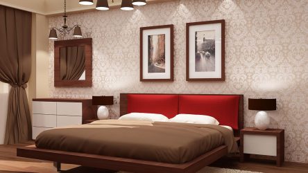 Combinação de papel de parede de quarto: mais de 240 fotos de combinações de interiores bonitas