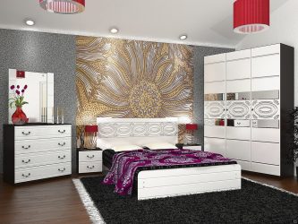 Combinação de papel de parede de quarto: mais de 240 fotos de combinações de interiores bonitas