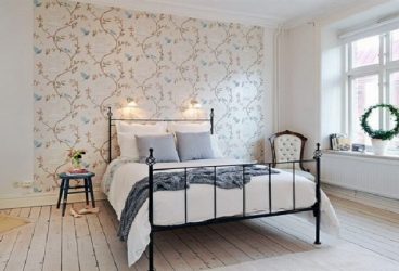 Combinação de papel de parede de quarto: mais de 240 fotos de combinações de interiores bonitas