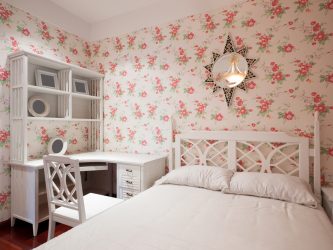 Combinação de papel de parede de quarto: mais de 240 fotos de combinações de interiores bonitas