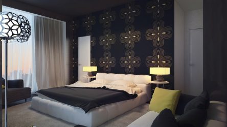 Combinação de papel de parede de quarto: mais de 240 fotos de combinações de interiores bonitas