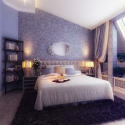 Combinação de papel de parede de quarto: mais de 240 fotos de combinações de interiores bonitas
