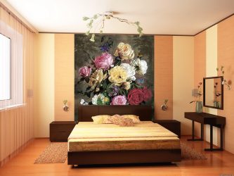 Combinação de papel de parede de quarto: mais de 240 fotos de combinações de interiores bonitas