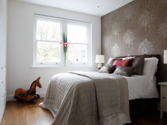 Combinação de papel de parede de quarto: mais de 240 fotos de combinações de interiores bonitas