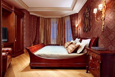 Combinação de papel de parede de quarto: mais de 240 fotos de combinações de interiores bonitas