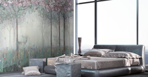 Combinação de papel de parede de quarto: mais de 240 fotos de combinações de interiores bonitas